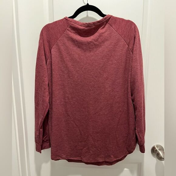 AUTOMET light red henley longsleeve top, men’s size XL - Picture 4 of 4
